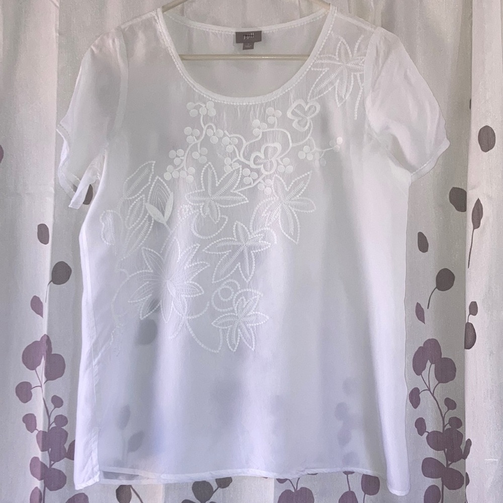 J Jill, white top, small
